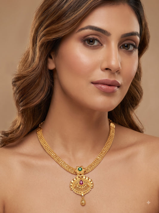 Gold Plated Nanu Har Set – Celebrate Life’s Milestones with Timeless Indian Jewellery