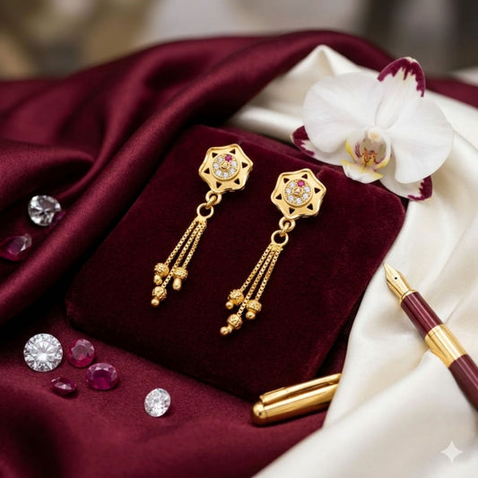 Fancy AD Earrings – Glamorous American Diamond Jewellery for Parties & Celebrations