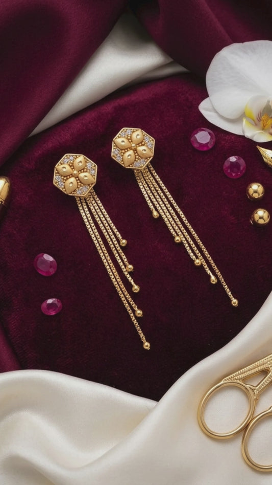 AD Earrings – Festive Season American Diamond Jewellery for Women & Girls